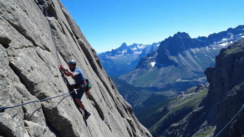 Trad climbing techniques