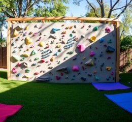 Backyard bouldering wall