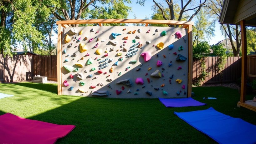 Backyard bouldering wall