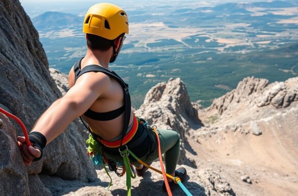 Lead climbing fall safety