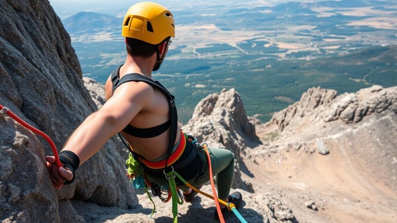 Lead climbing fall safety