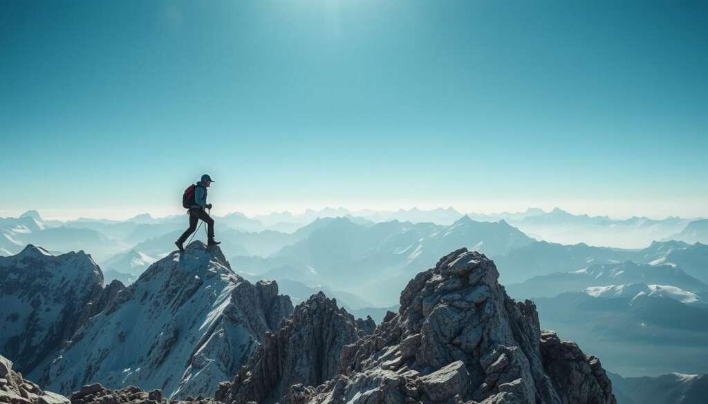 Generate an image of David Lama solo climbing Lunag Ri