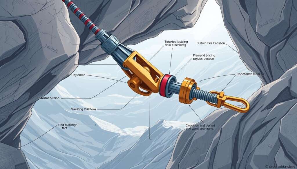 Generate an image of an assisted-braking belay device