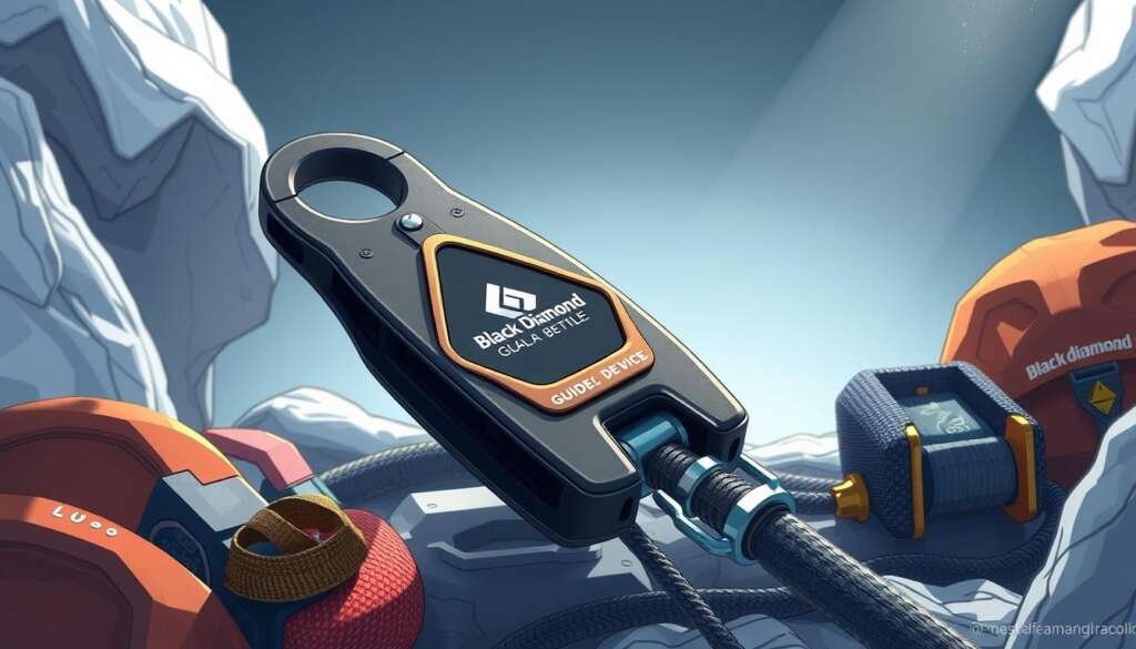 Generate an image of the Black Diamond Guide belay device
