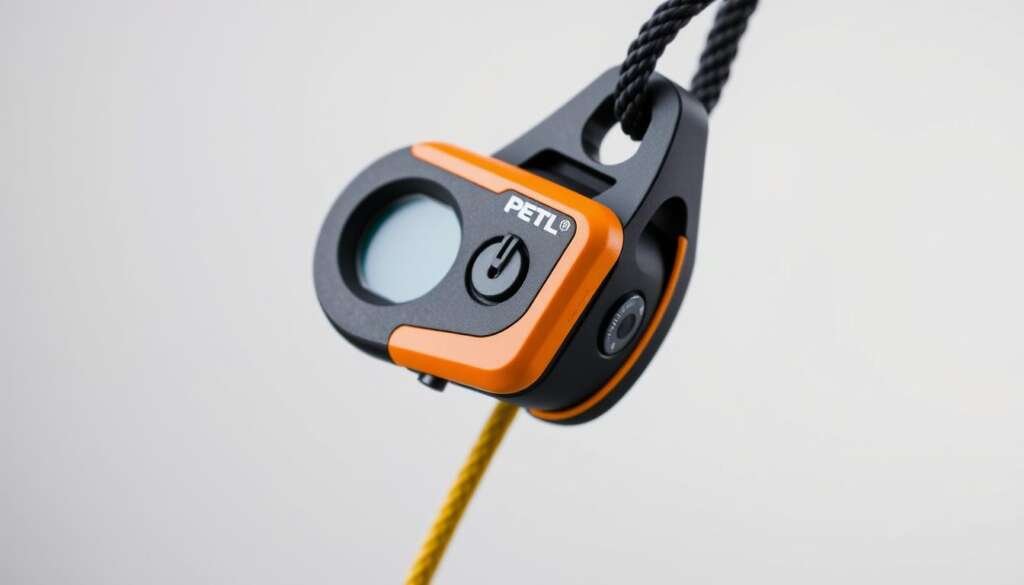 Generate an image of the Petzl GriGri belay device